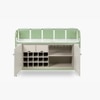 Dastoori Stainless Steel Outdoor Bar Serving Unit in Green Colour