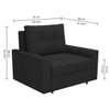 Barato  Pull Out Sofa cum Bed  in Black Colour