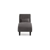 Fiest Velvet Chaise Lounger in Grey Colour