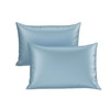 Stoa Paris Satin Pillow Covers,  Premium Plain Pillow Cover Set of 2, 68L x 45W cms - Dreamy Blue