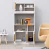 Hexa Red Crockery Unit Multipurpose Wooden Cabinet in Frosty White Colour