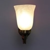 Devansh Metal Electric Wall Light in Antique gold Colour with White Shade Count of 1 Light