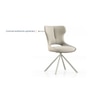 Tulip Swivel Dining Chair In Cream Colour