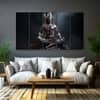 The Castle Decor Lord Shiva Wall Painting Wooden Framed 27x48 Inch (Style 13)