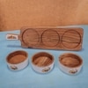 Ireka Home Dip Trip Snack Bowl Set with Stand – Set of 3