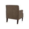 Terren Boucle Fabric Lounge Chair in Brown