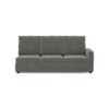 Apollo Compact Sofa (Colour : Ash Grey Velvet, Cushion : Soft, Back Type : High Back, Seating Capacity : Left Aligned 3 Seater + Left Aligned Chaise)