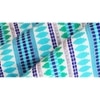 Acrylic Striped Cushion Cover with Lace Set of 2 (24 X 24 Inches)