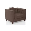 Windsor Essential 1 Seater Fabric Sofa in Mocha Colour
