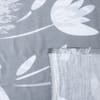 Charcoal Floral Cotton 400 Tc Flat Super King Size Bedsheet With 2 Pillow Covers