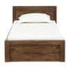 Monarch Solid Wood Single Size Non Storage Bed in Teak Finish