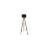 Thor Black Cotton Shade Floor Lamp