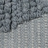 Tufted Ash Grey Tasseled Rug
