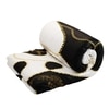 Stoa Paris Satin Comforter, 300TC Comforters for King Size Bed or King Deep Black - Ivory White Gold