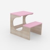 Montessori Toddler Activity Table & Chair in Oak and Pink