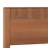 Toledo Solid Wood King Non Storage Bed with Bedside Table (Standard) – Amber Walnut Finish