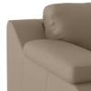 Trissino 2 Seater Premium Italian Leather Sofa In Dark Truffle Colour