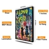 The Castle Decor Love You Graffiti Wall Art Framed Painting 20x30 Inch