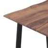Aquila Live Edge Solid Wood 6 Seater Dining Table In Teak Finish