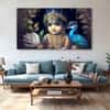 The Castle Decor Bal Gopal Wall Painting Wooden Framed 27x48 Inch (Style 13)