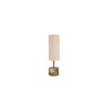 Juliana off-white cotton & solid wood table lamp