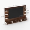 Bluewud Harri Engineered Wood Tvcabinet In Brown Maple & White Finish