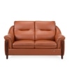 Russet 2 Seater Leatherette Sole in Cinnamon Brown Colour