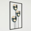 W-Zeno Abstract Metal Wall Decor in Multicolor Set of 1