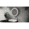 Aluminium LED Circle Decorative wall mirror by elegant arts and frames (Mirror size 800 mm)