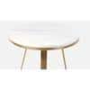 Franklin Marble Coffee Table In Gold Finish