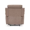 Silvana One Seater Motorized Fabric Recliner in Taupe Beige Colour