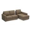 Apollo Sofa (Colour : Dune, Cushion : Soft, Back Type : Regular, Seating Capacity : Right Aligned 2 Seater + Right Aligned Chaise + Ottoman)