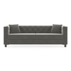 Windsor Luxe 3 Seater Fabric Sofa in Ash Grey Velvet Colour