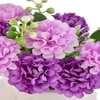 Artificial Lilac Hues Flowers With A White Textured Planter