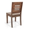 Kerry Solid Wood Dining Chair in Teak Finish & Wheat Brown Colour - Set of 2