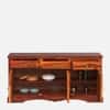 Rangrez Three Door Sheesham Wood Sideboard in Honey Oak Finish