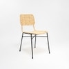Dosly Metal Dining Chair in Natural Colour