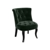 Grenier Fabric Slipper Chair in Bottle Green Color
