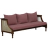 Marlow 3 Seater Seater Wooden Sofa in Pink Fabric