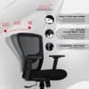 Kepler Brooks Zeus MB Office Desk Chair in Black Colour