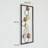 W-Hiten Abstract Metal Wall Decor in Multicolor Set of 1