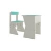 Utopia Extendable Toddler Study Desk and Chair Set in Misty Turquoise Colour