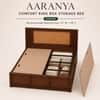 Aaranya Solid Wood Comfort King Bed Box Storage Provincial Teak Finish Mattress 72 x 78 Inches