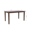 Monterey 6 Seater Dining Set with 1 Bench and 4 Chairs (Rubberwood, Dark Cappuccino Finish)