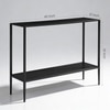 Regan Metal Console Table in Black Colour