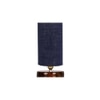 Spencer Blue Jute table lamp with brown wood base