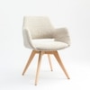 Bastion Solid Wood Dining Chair in Wheat Colour