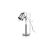 Modern Nordic Wood and Metal Study Lamp With Black Base