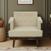 Samriddh 1 Seater Sofa In Beige Colour