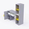 Joy Ride Study Table In Silver Gray Colour